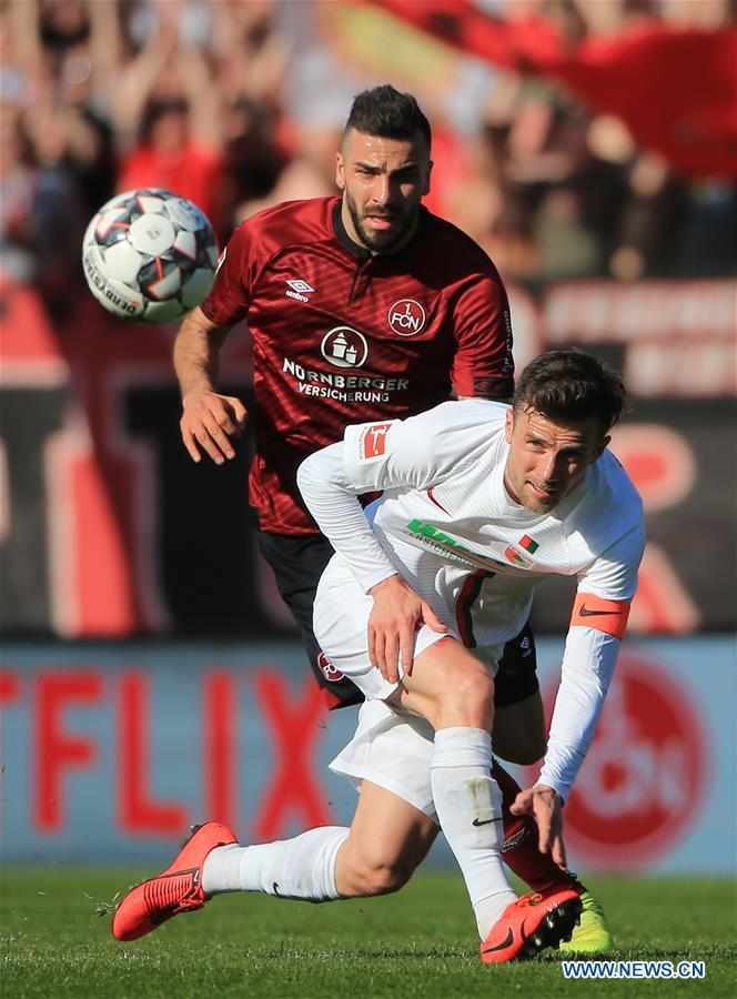 (SP)GERMANY-NUREMBERG-SOCCER-BUNDESLIGA-NUREMBERG VS AUGSBURG