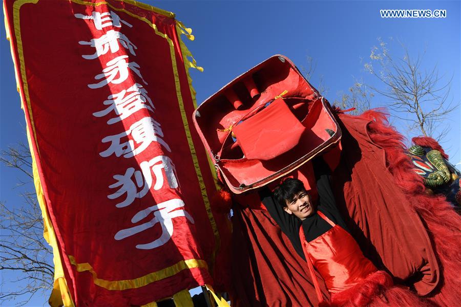 CHINA-GANSU-YONGDENG-LION DANCE (CN)