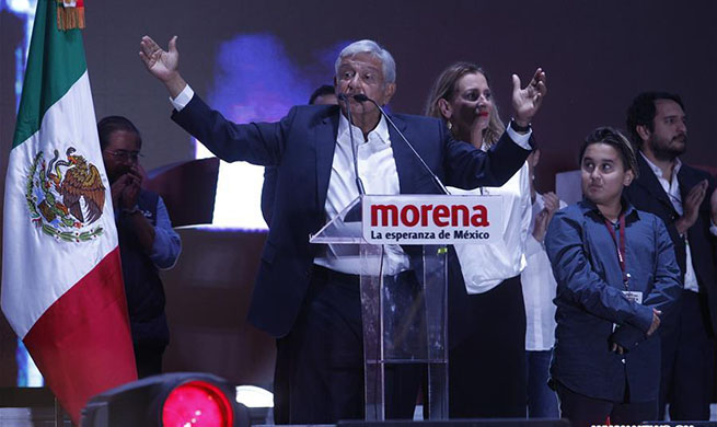 Early results show Lopez Obrador leads in Mexican presidential
election
