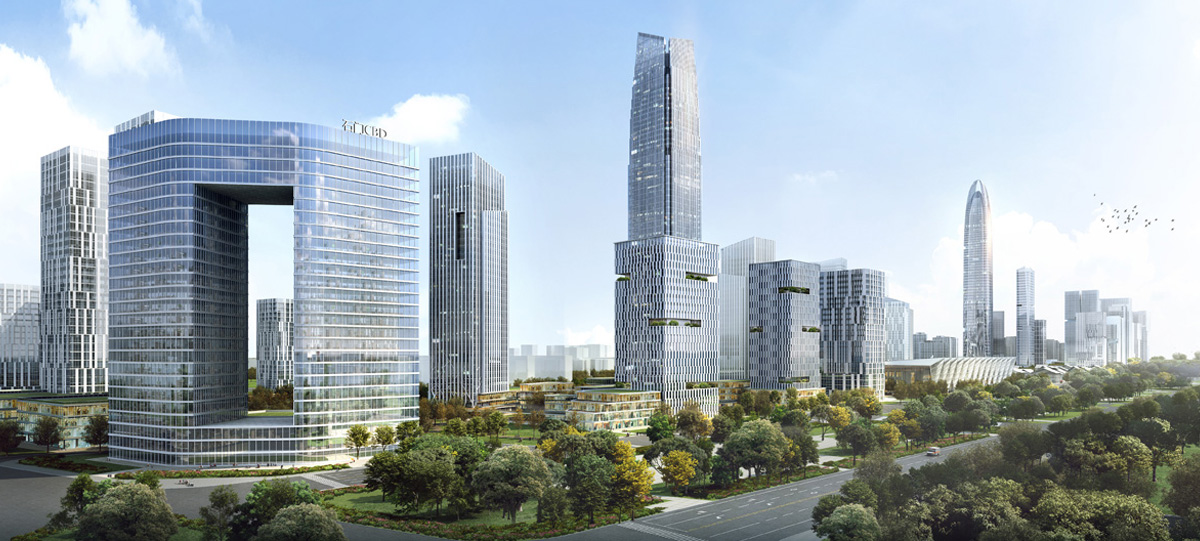 中央商務區金融商務北區將以5A甲級寫字樓聚集為群，南區將建設多功能為一體的綜合城市化辦公區域