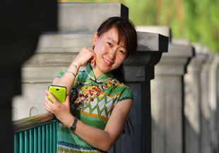 數碼模特珊珊帶你走中山公園看花展