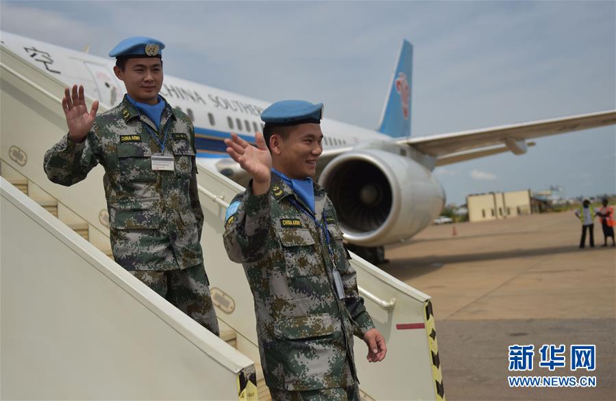 (國際)(2)中國駐南蘇丹維和步兵營受傷戰士姚道祥、吳樂重返戰位