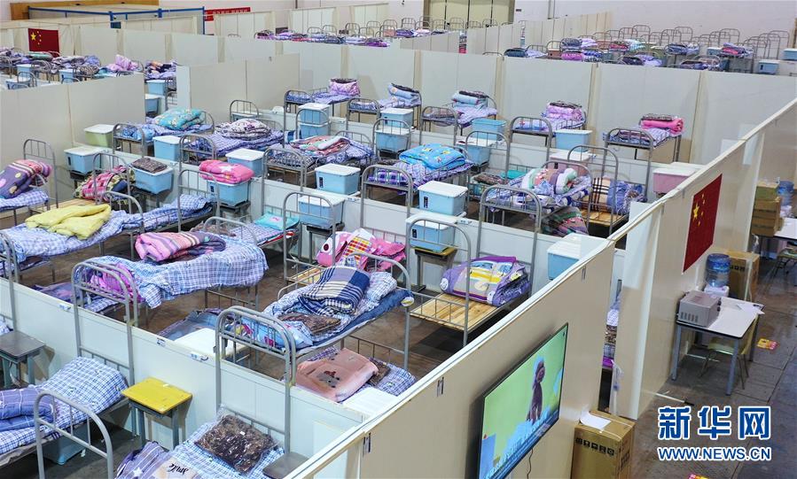 (聚焦疫情防控)(8)武漢客廳“方艙醫院”B區即將啟用