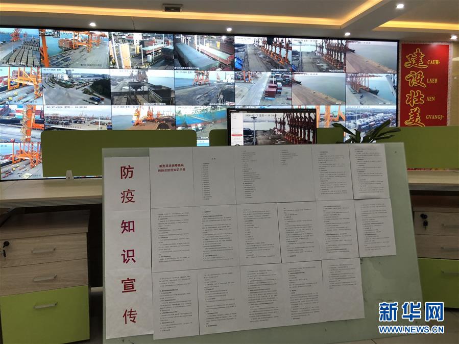 （圖文互動）（1）抓好防疫保暢，還管司機吃飯——廣西欽州保稅港區服務企業復工見聞