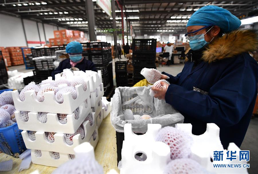 （聚焦疫情防控·圖文互動）（1）“一輛輛車出發，春暖花開的日子就不遠了”——西北電商大縣陜西省武功縣復工見聞