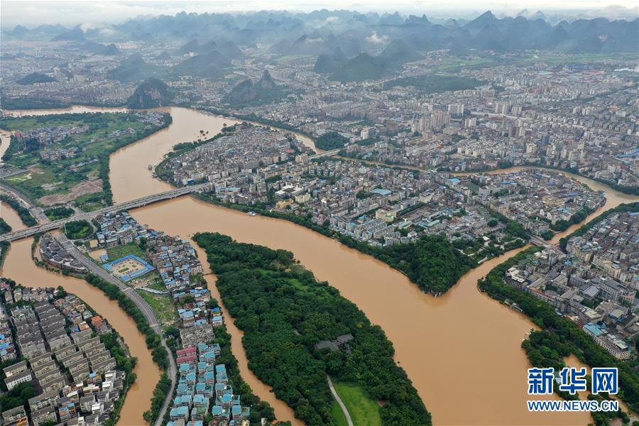 （環境）（2）廣西桂林：暴雨致漓江水位超警戒線