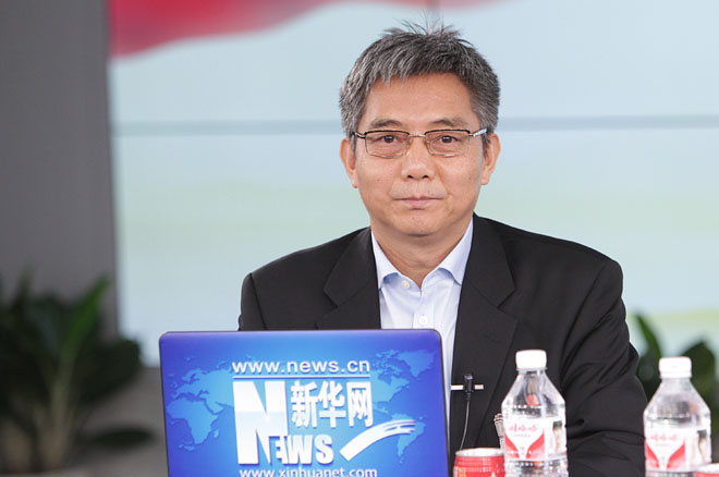 賀禹在訪談現場