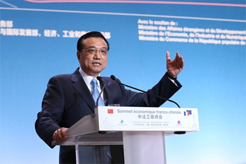 李克強總理2日在中法工商峰會演講時表示,中法建交50年來,兩國關系積累了寶貴經驗,未來50年的中法關系將更燦爛輝煌。中國政府網