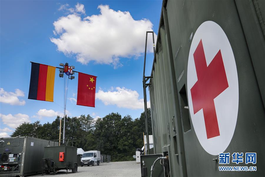 (國際·圖文互動)(2)“共同的理念,讓合作更深入更順暢”——走進中德“聯合救援-2019”衛勤實兵聯合演習德方野戰二級醫院