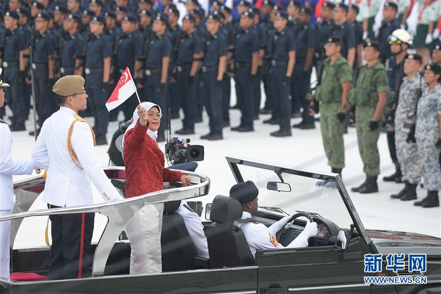 (國際)(1)新加坡舉行國慶54周年慶典