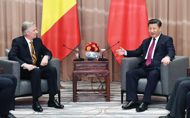 習近平會見比利時國王