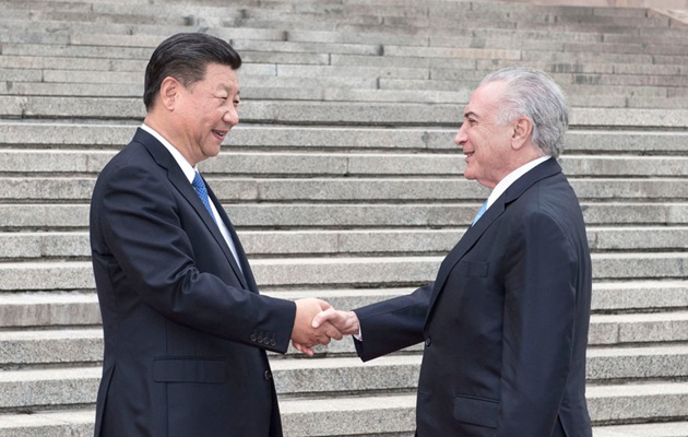 習近平同巴西聯邦共和國總統舉行會談