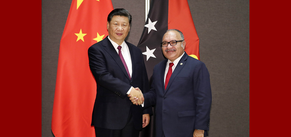 習近平同巴布亞新幾內亞總理奧尼爾會談